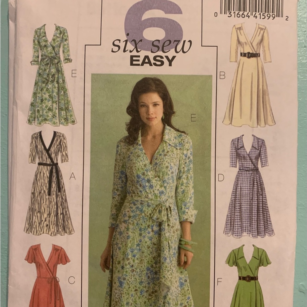Butterick B5030 Wrap Skater Fit Flare Dress Sewing Pattern